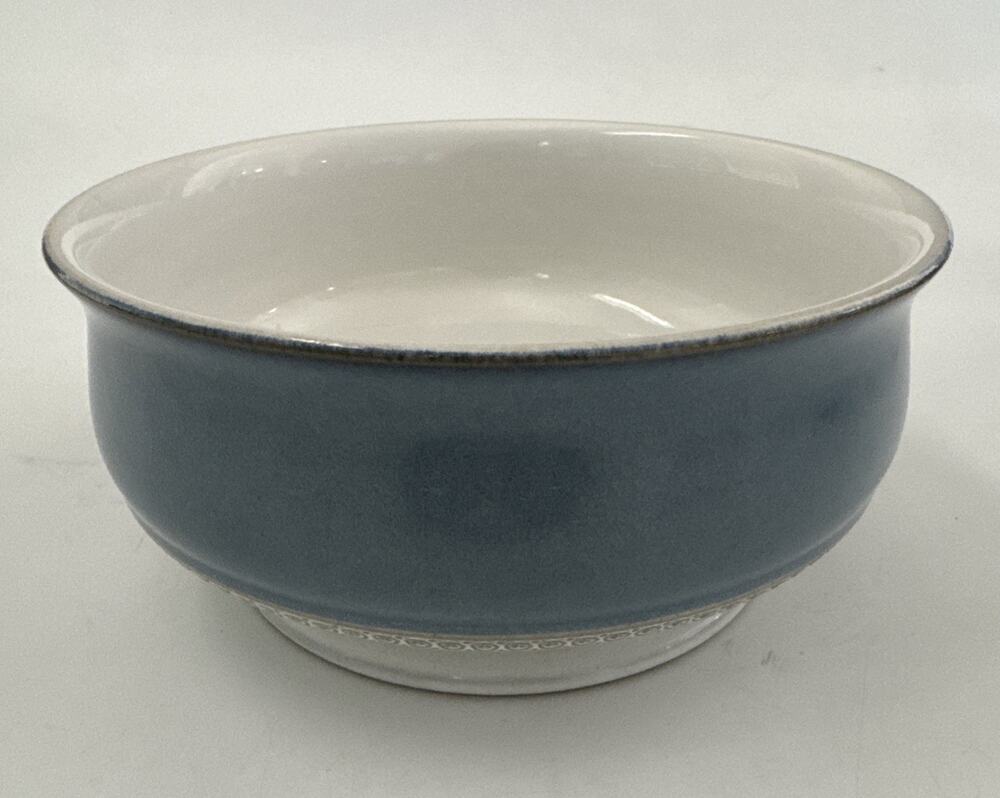 Denby Langley Castile Blue Footed Round Vegetable Casserole Bowl Dish